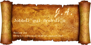 Jobbágyi András névjegykártya